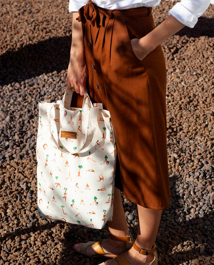 Yoga Pattern Tote Bag