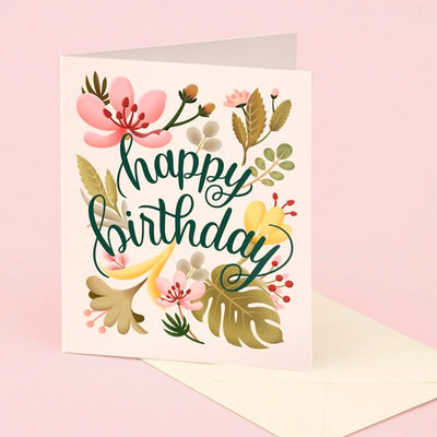 Tropical Plants Birthday Card | Clap Clap | Birthday