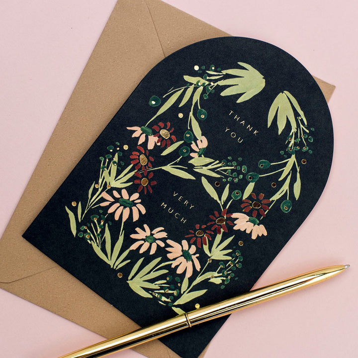 Thank You Very Much Shaped Card