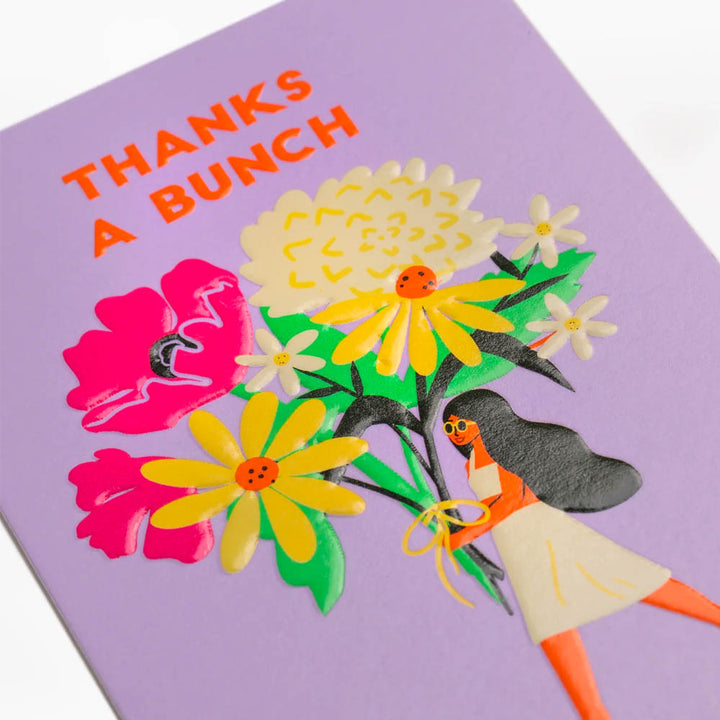 Thanks a Bunch Flowers Card