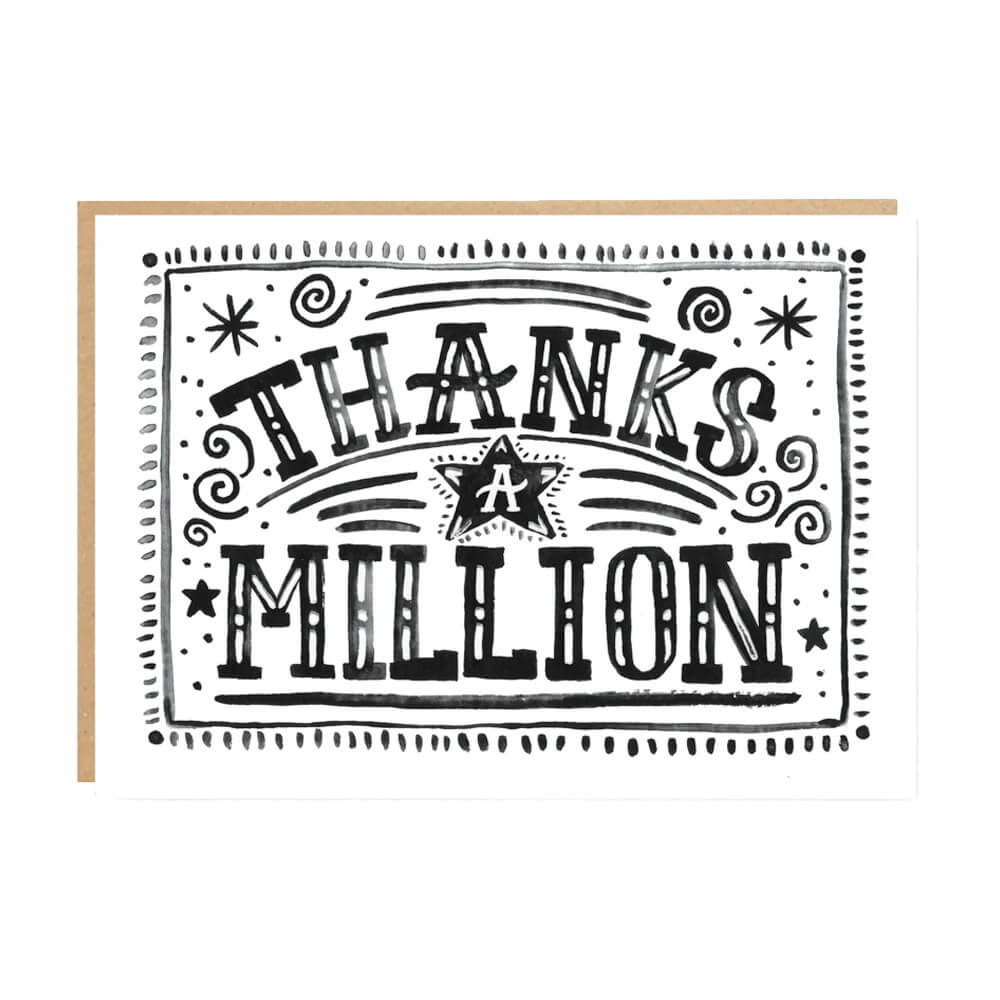 Thanks A Million Card | Jade Fisher | Thank You