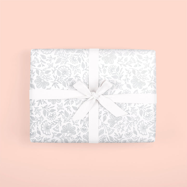 Silver-Foil Moonstone Gift Wrap Roll | Fox & Fallow | Gift Wrap Sheets