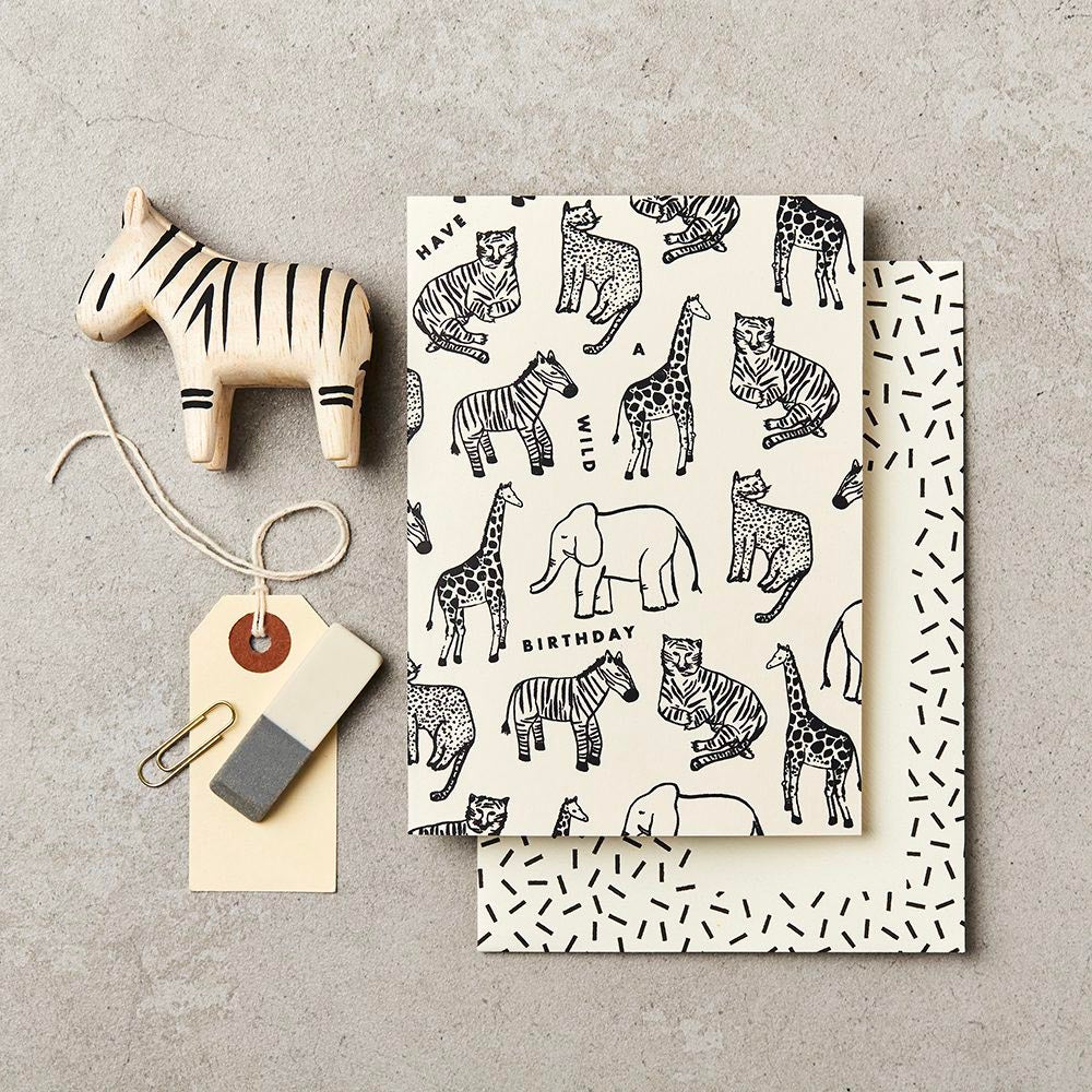Wild Animal Birthday Card