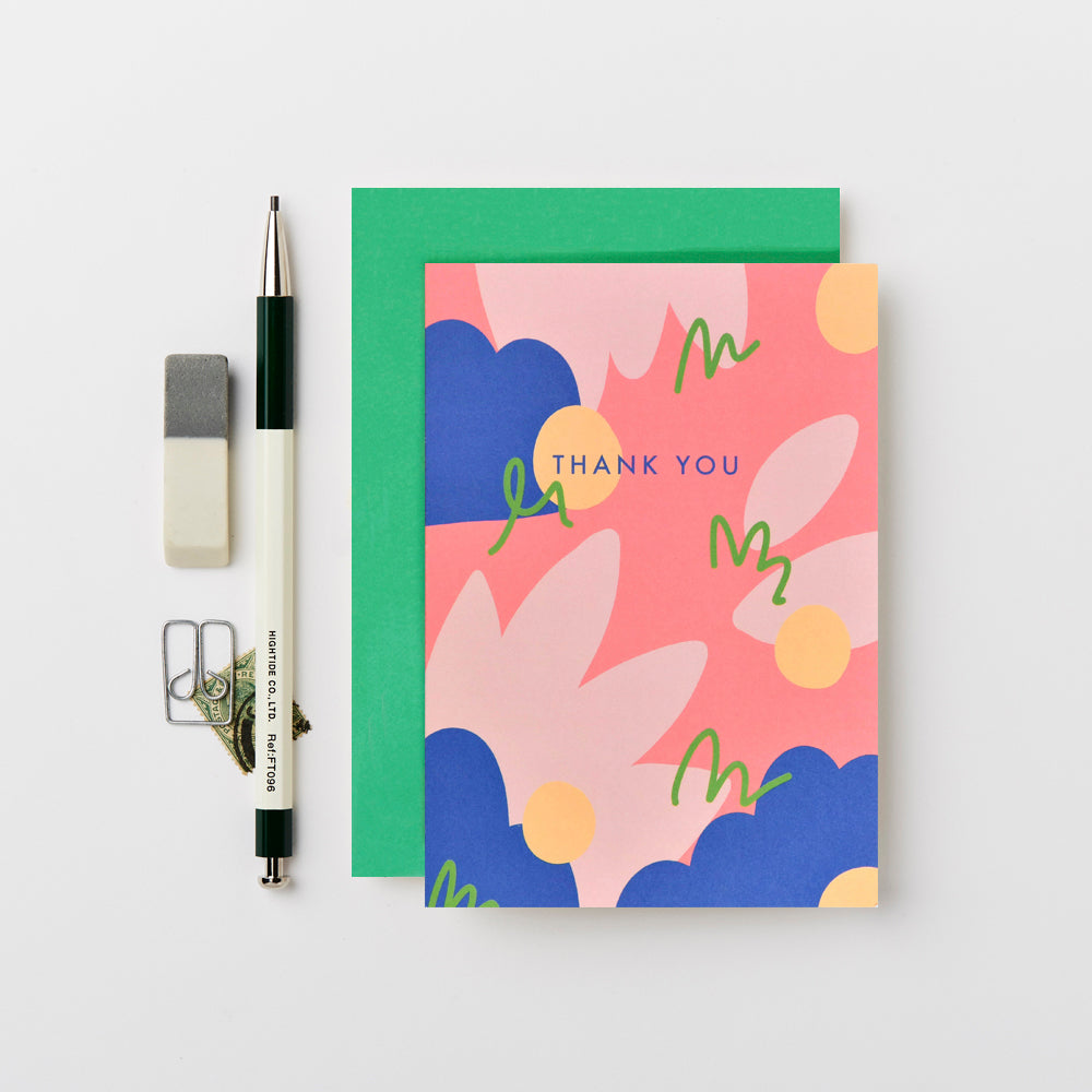 Yellow Spot Thank You Card