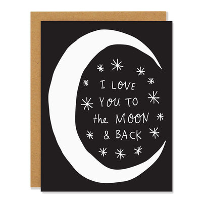 The Moon and Back Card | Badger & Burke | Friendship + Love