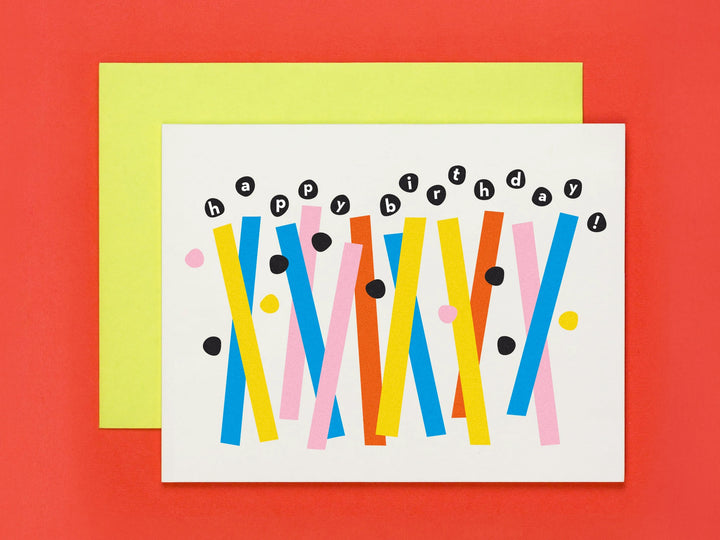 Happy Birthday Abstract Candles Card | My Darlin' | Birthday