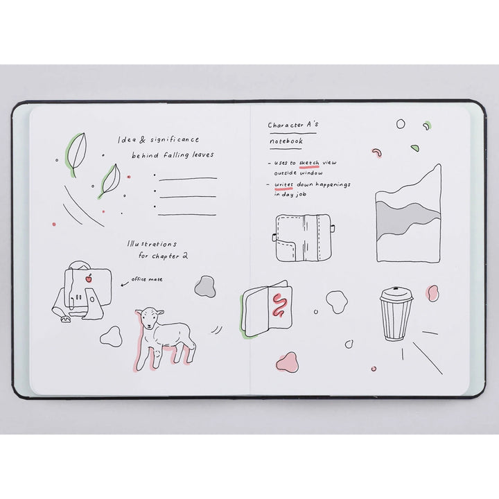 Cosmic Adventure Threadbound Notebook with blank pages | Mossery | Blank Notebooks