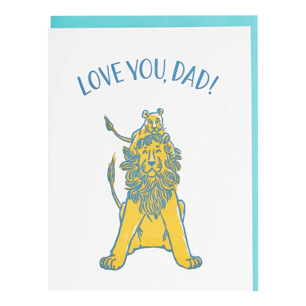 Lion and Cub Father's Day Card | Smudge Ink | Mom + Dad
