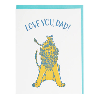 Lion and Cub Father's Day Card | Smudge Ink | Mom + Dad