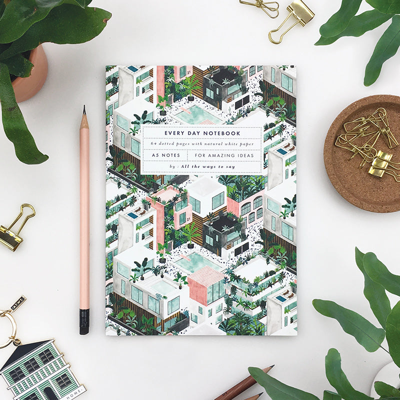 City A5 Notebook | All the Ways to Say | Dotted Notebooks