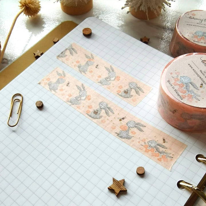 Rabbit Flower Washi Tape | Whimsy Whimsical | Washi Tape