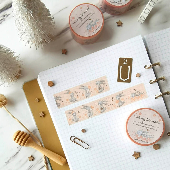 Rabbit Flower Washi Tape | Whimsy Whimsical | Washi Tape
