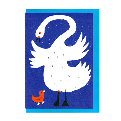 Swan and Cygnet Card | The Printed Peanut | Everyday