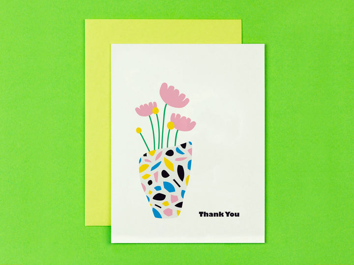 Terrazzo Vase Thank You Card | My Darlin' | Thank You