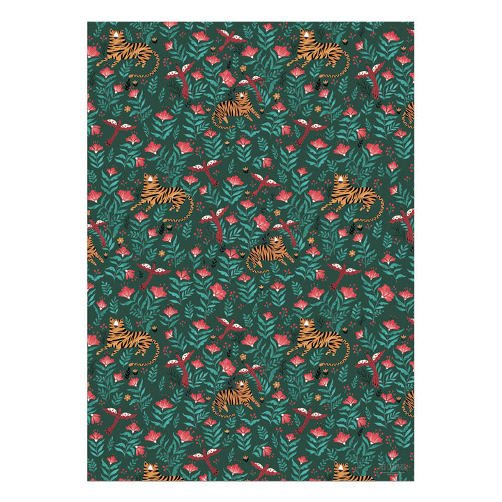 Tiger Gift Wrap Roll