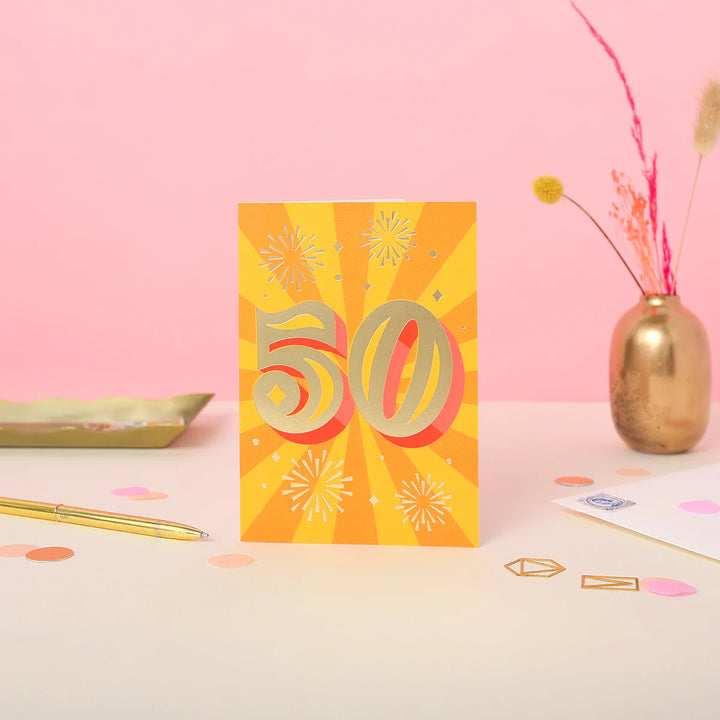 50th Birthday Card