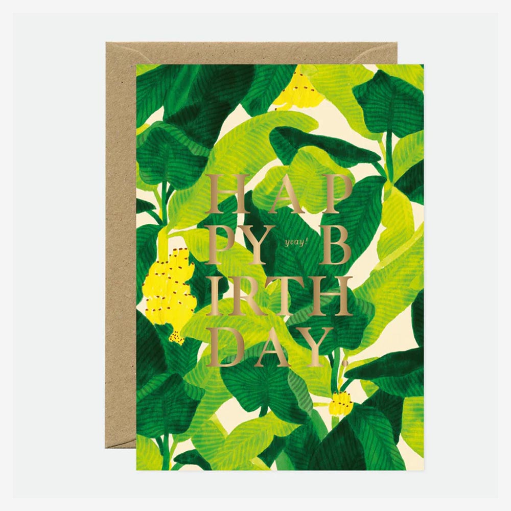 Banana Trees Birthday Card