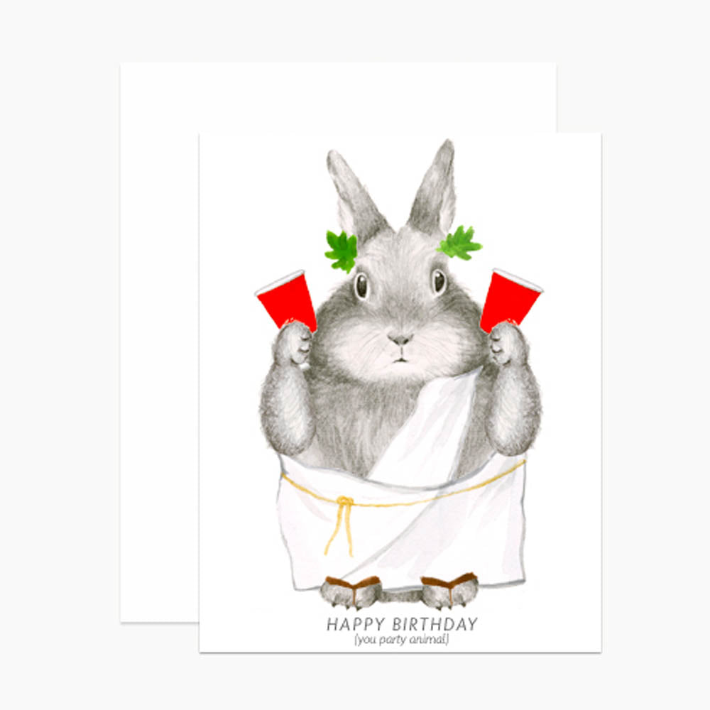 Party Animal Bunny Card
