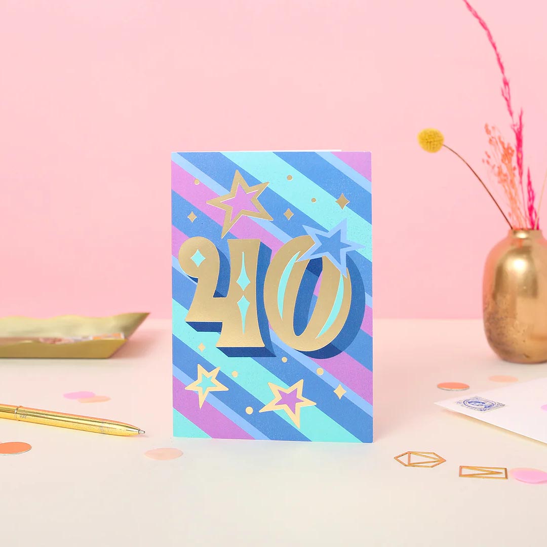 40th Birthday Card