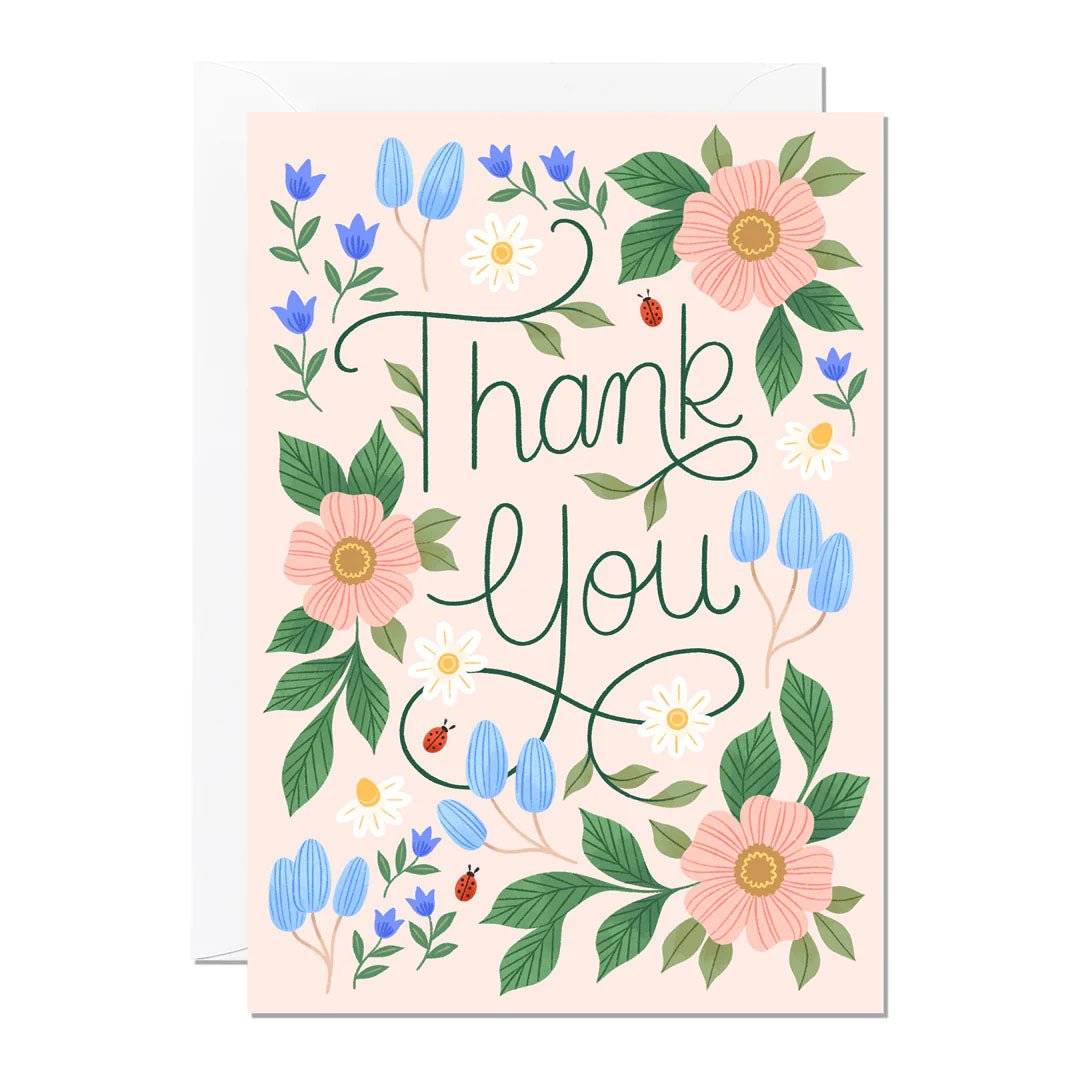 Blooming Florals Thank You Card