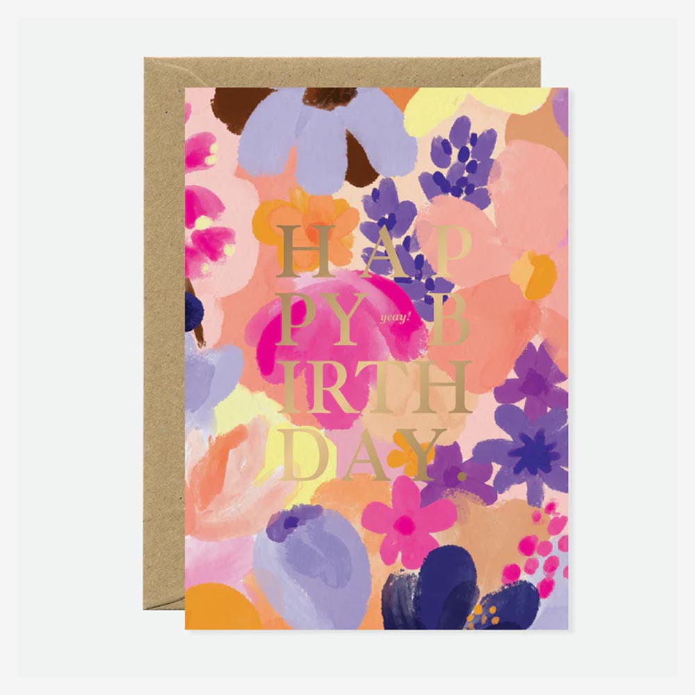 Flower Garden Birthday Card