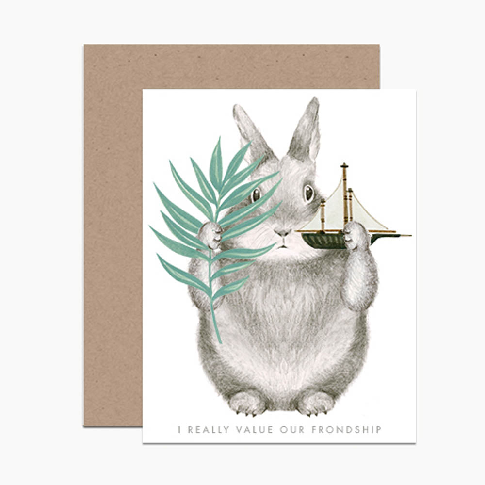 Frondship Bunny Card