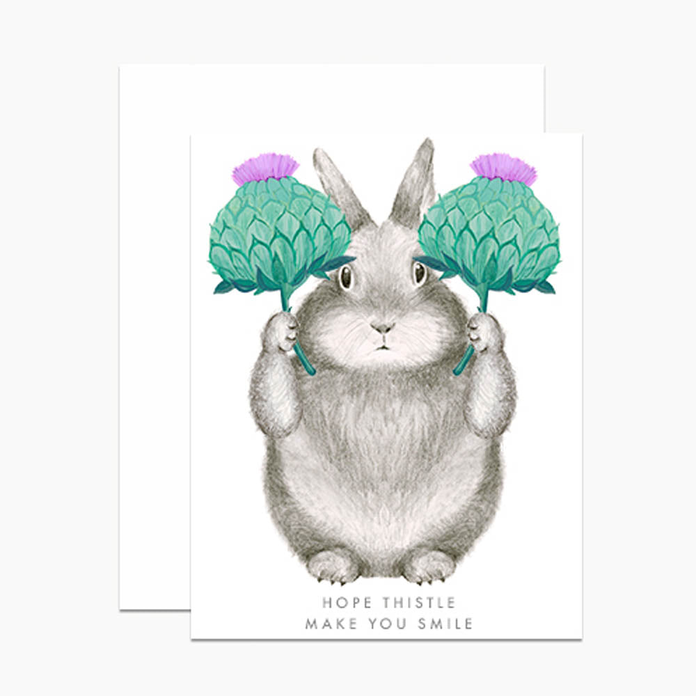 Hope Thistle Make You Smile Card
