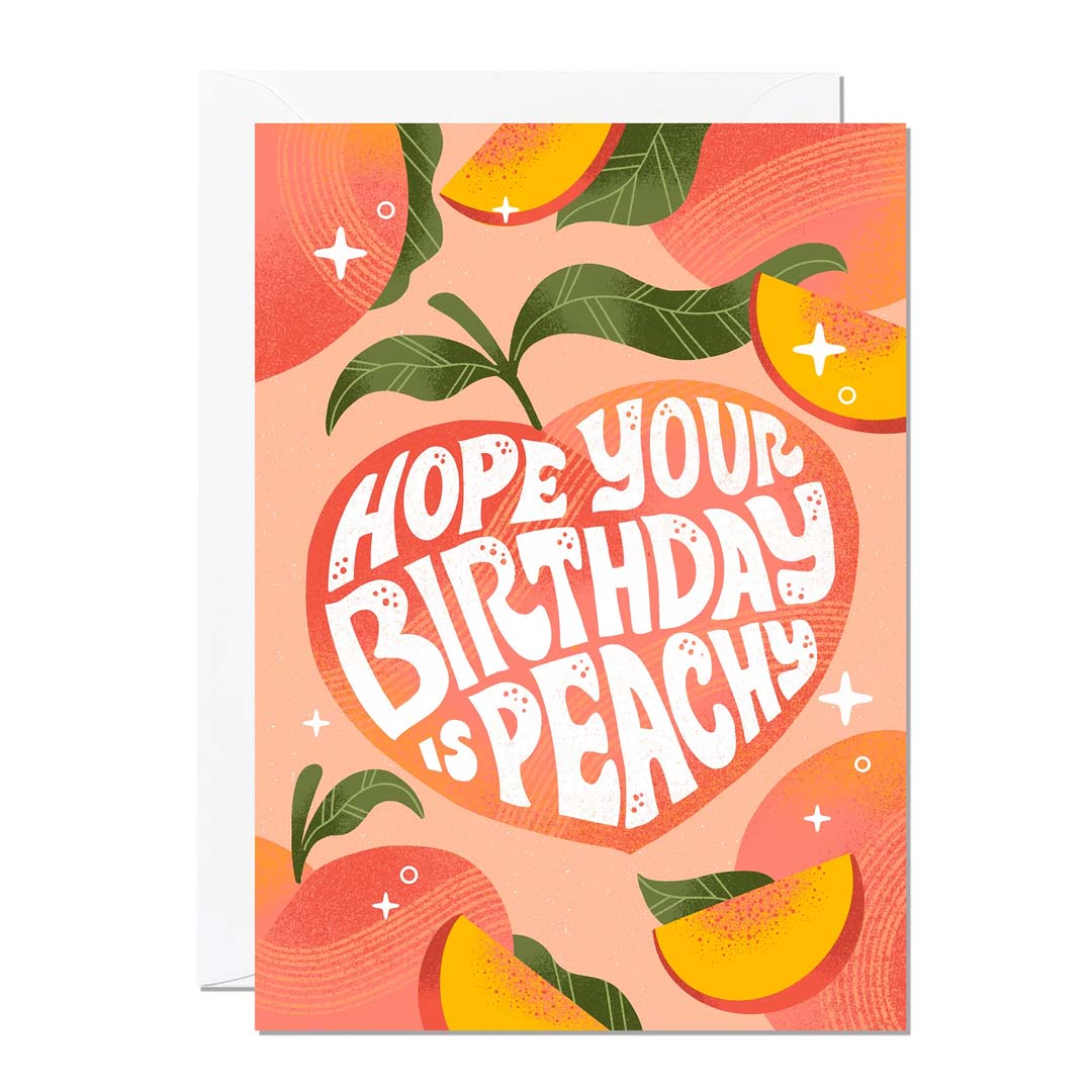 Peachy Birthday Card