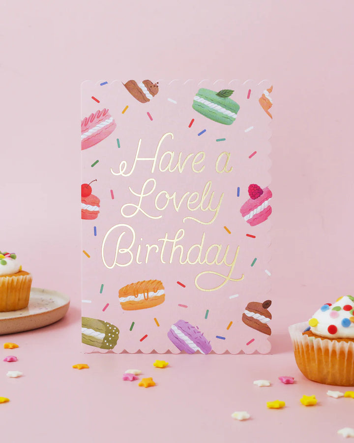 Macaron Birthday Card