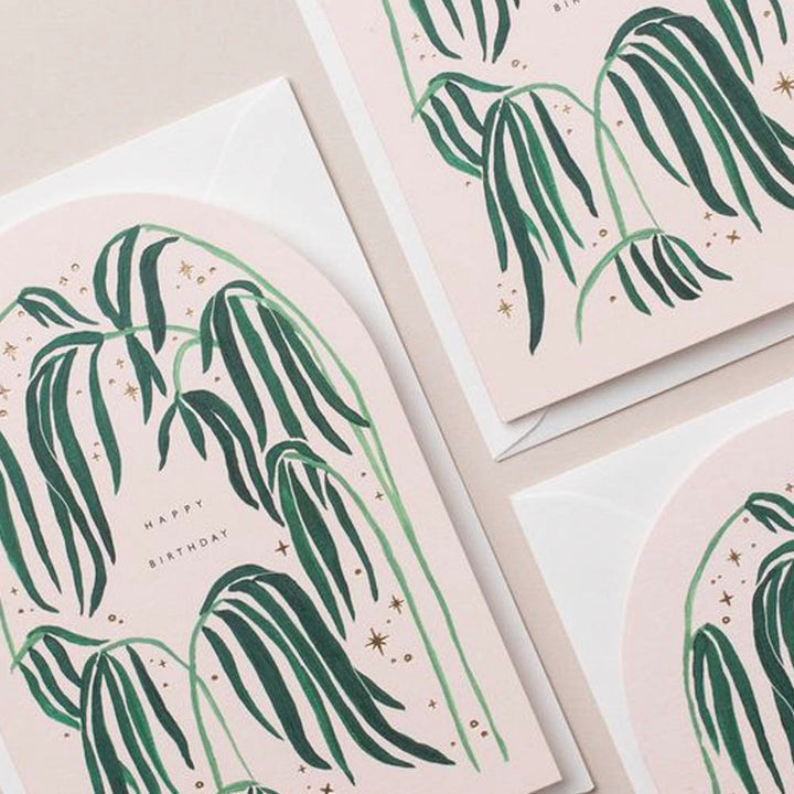 Starry Palms Birthday Card