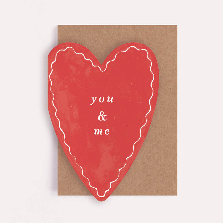 You & Me Heart Card