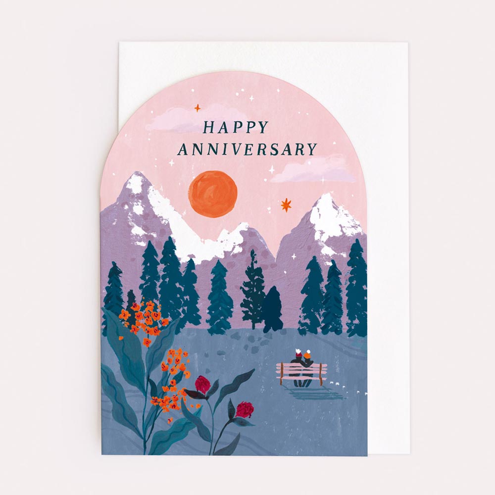 Anniversary Sunset Card