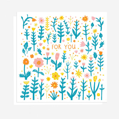 For You Flowers Card | The Printed Peanut | Everyday