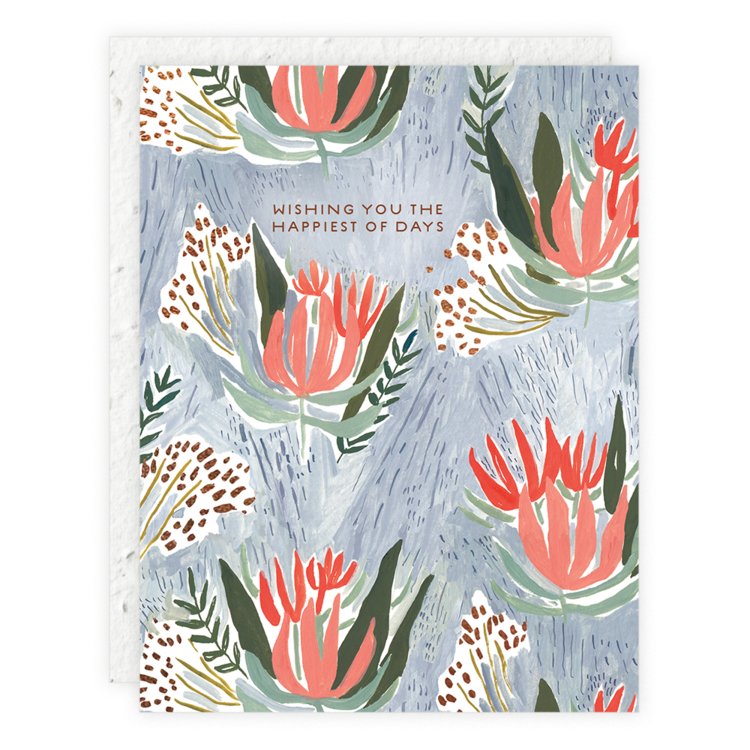 Spiky Flowers Card | Seedlings | Birthday