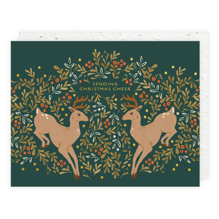 Prancer Christmas Card | Seedlings | Seasonal