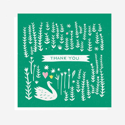 Swan Thank You Card | The Printed Peanut | Thank You