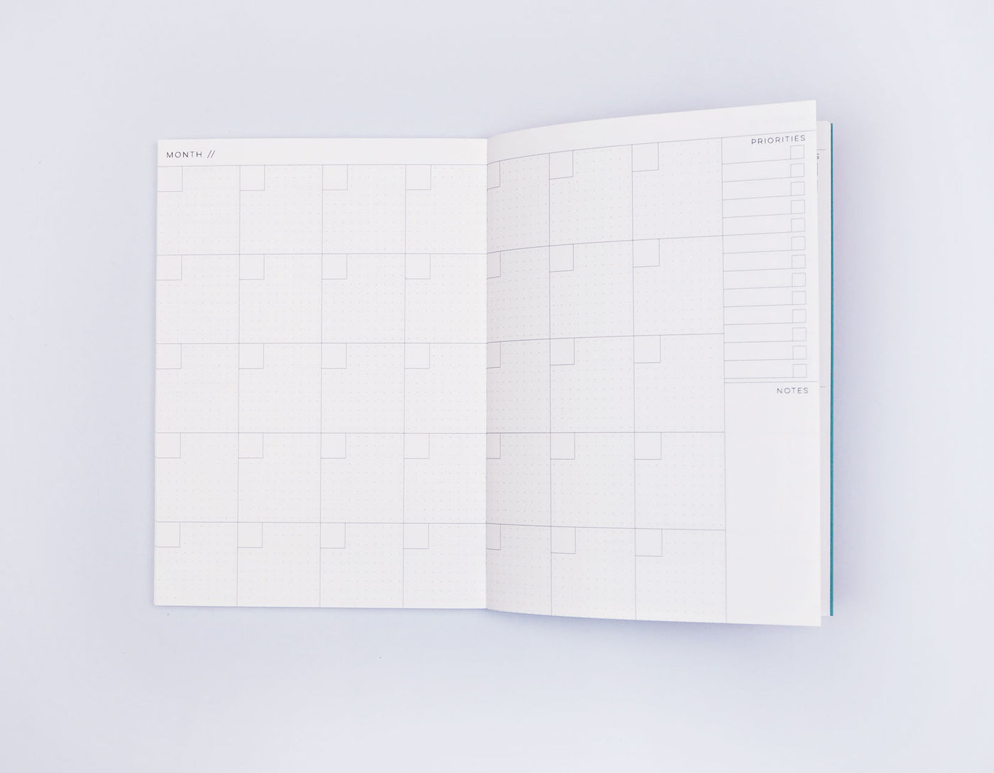 Black + White Inky  Undated Weekly Planner Book | The Completist | Planners