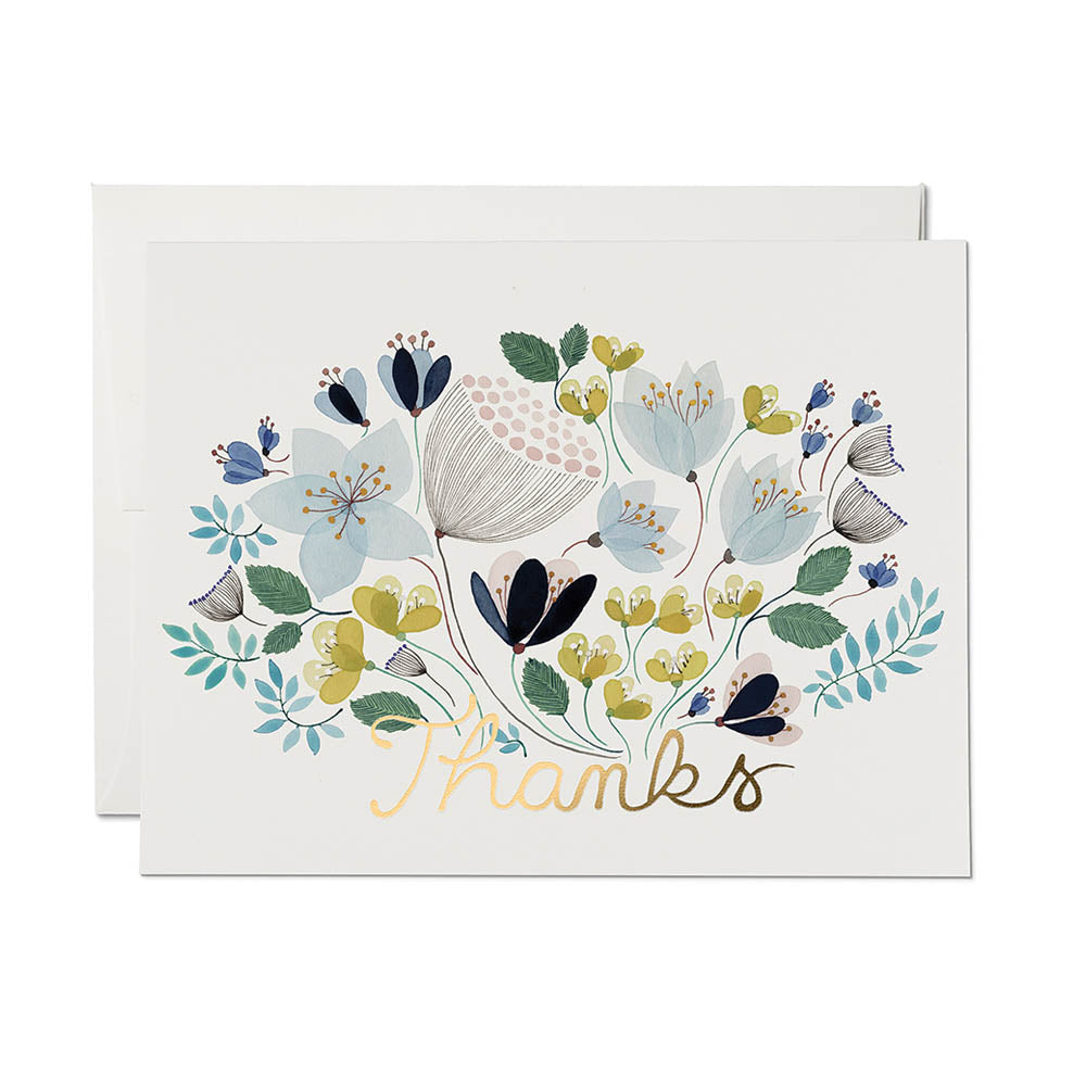 April Bouquet Thanks Card