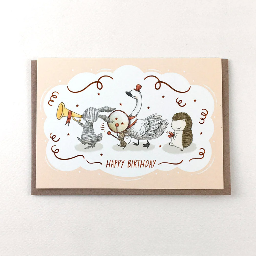 Animals on Parade Birthday Card | Whimsy Whimsical | Birthday