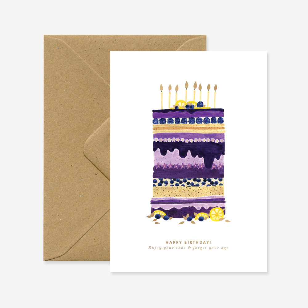 Blueberry Cake Birthday Card | All the Ways to Say | Birthday