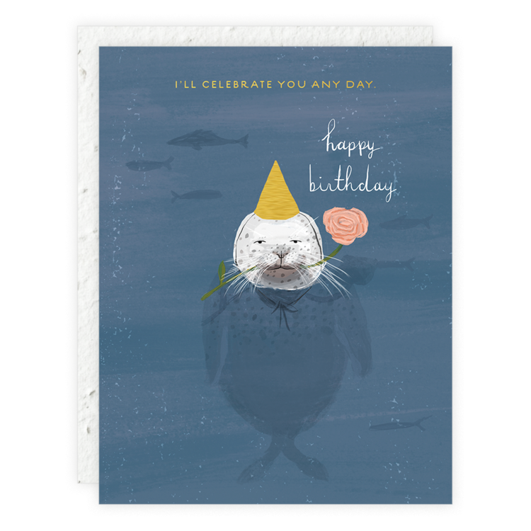 Seal Birthday Card | Seedlings | Birthday
