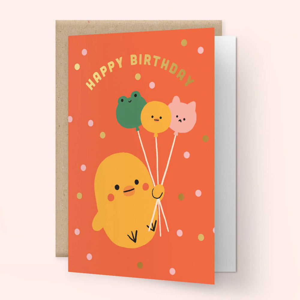 Balloons Happy Birthday Card | Niniwanted | Birthday