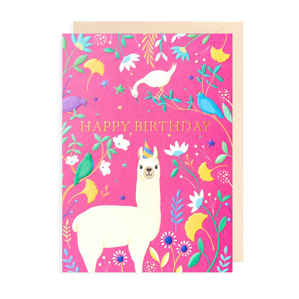 Birthday Llama Card
