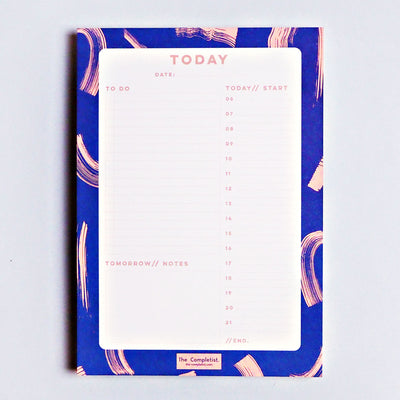 Blue Shadow Brush Planner Pad | The Completist | Notepads