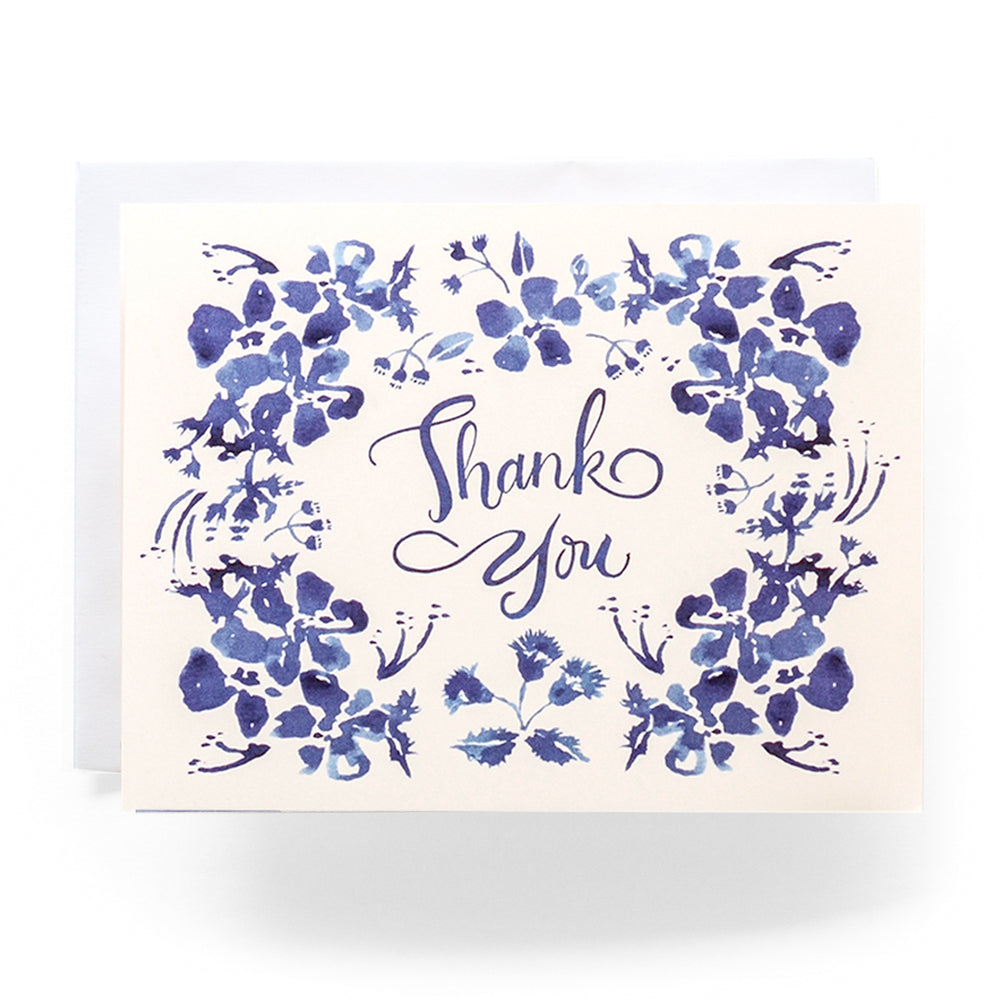 Blue Wildflower Thank You Card Set | Antiquaria | Thank You Card Sets