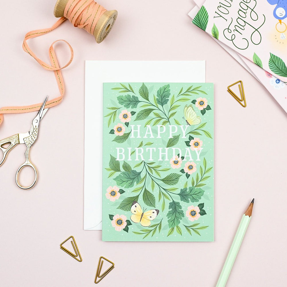 Birthday Butterflies Card | Ricicle Cards | Birthday