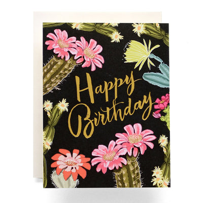 Cactus Blooms Birthday Card | Antiquaria | Birthday