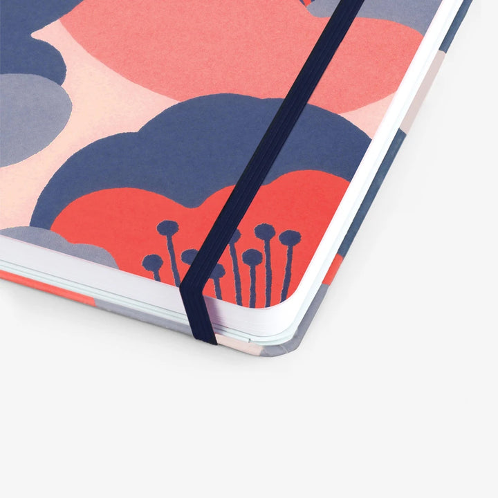 Camellia Threadbound Notebook with dotted pages | Mossery | Dotted Notebooks