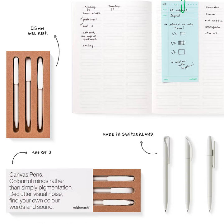 Canvas Gel Pens Set