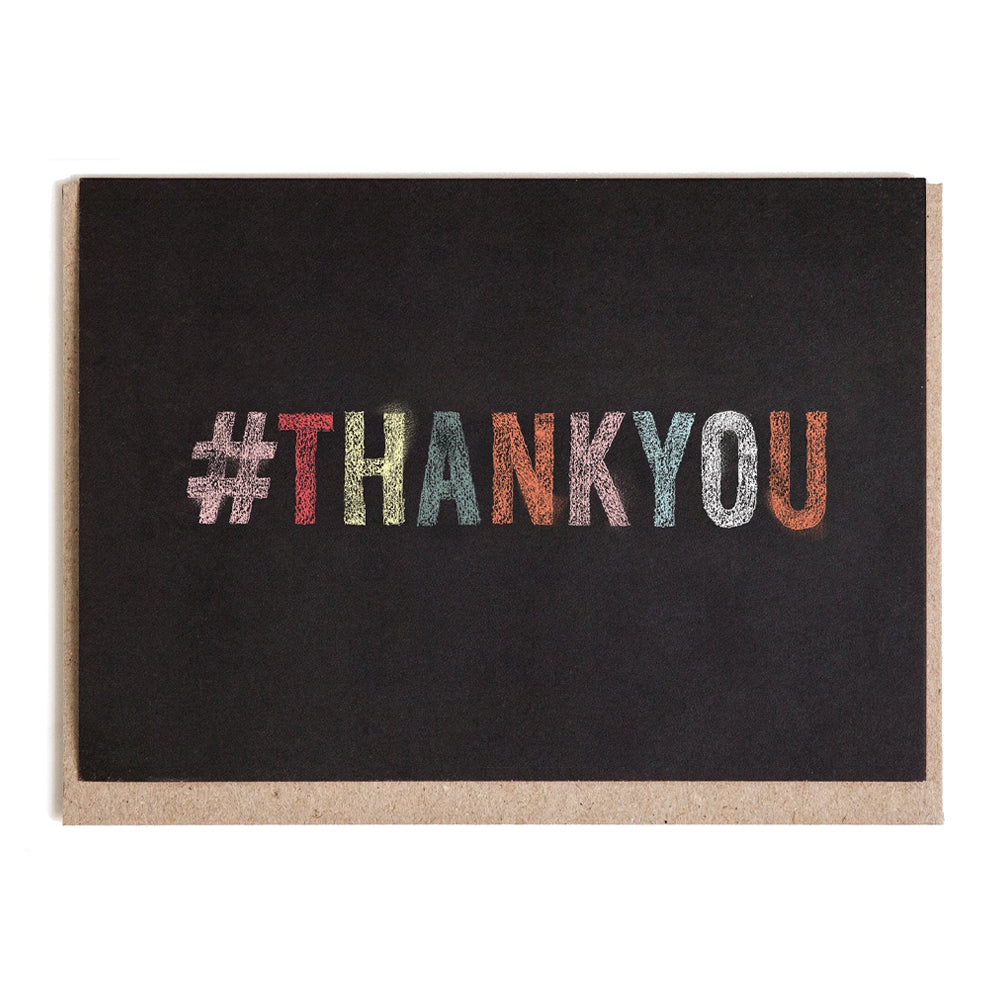Chalkboard Thank You Card | I Ended Up Here | Thank You